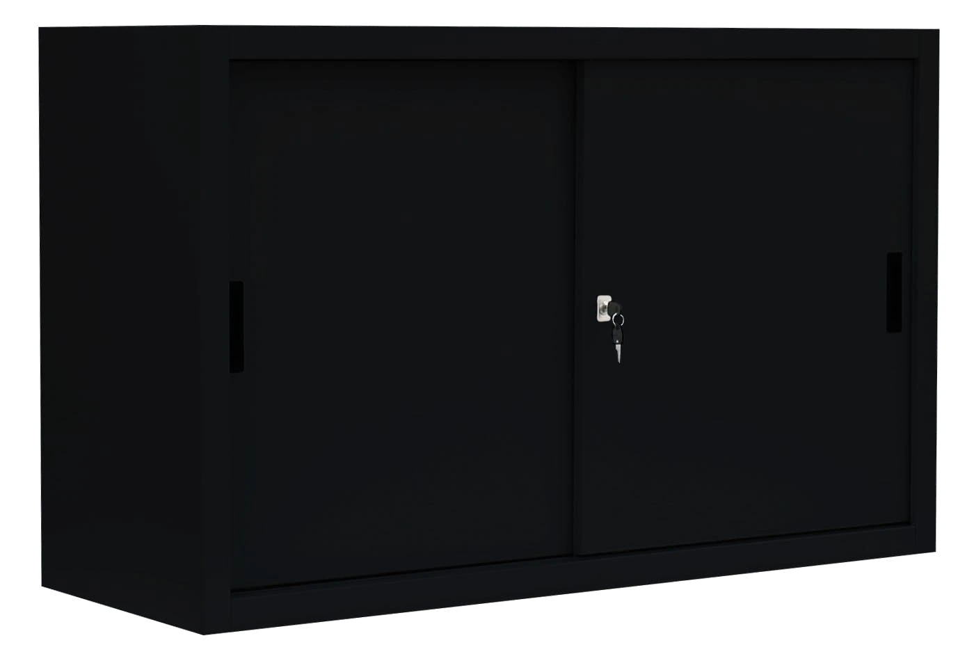 Schiebetürenschrank Büro Aktenschrank Sideboard Aus Stahl Schwarz 1090 X 1200 X 450 Mm (HxBxT) 550149 4 Schiebetürenschrank Büro Aktenschrank Sideboard Aus Stahl Schwarz 1090 X 1200 X 450 Mm (HxBxT) 550149 – Bild 4