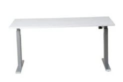 PROREGAL Elektrisch Höhenverstellbarer Schreibtisch Zebra | HxBxT 70-116x140x80 Cm | Weiß-Weiß -Büromöbel Förderung 01309ab8 61d2 4215 a073 5ad1c0c02f27 1