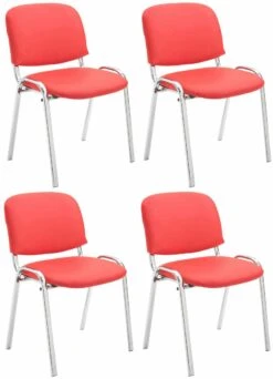 4er Set Stühle Ken C Kunstleder Grau -Büromöbel Förderung 0982f346 2c79 4532 9454 4f50449ed315