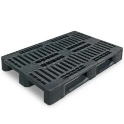 Schwerlastpalette Mit 3 Kufen, LxBxH 1200 X 800 X 150 Mm, Schwarz, Ohne Sicherungsrand -Büromöbel Förderung 0b3821c5 f21d 449b ba6c c145faf78159 2