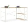 VidaXL Computertisch Weiß Und Eiche 120x72x70 Cm