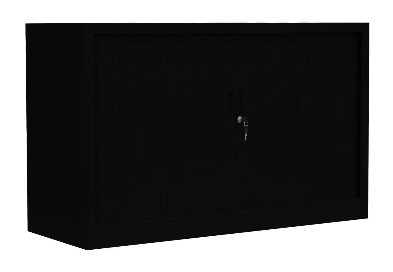 Querrollladenschrank Sideboard Stahl Büro Aktenschrank Rollladenschrank Schwarz (HxBxT) 1050x1200x460mm 555139 1 Querrollladenschrank Sideboard Stahl Büro Aktenschrank Rollladenschrank Schwarz (HxBxT) 1050x1200x460mm 555139