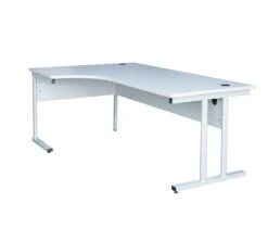 Schreibtisch Computertisch Bürotisch 73x180x80/120cm Grau Winkel Links 391100