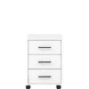 Möbelpartner Rollcontainer Panda | HxBxT 57x40x50 Cm (Höhe Mit Rollen) |Weiß Von PROREGAL