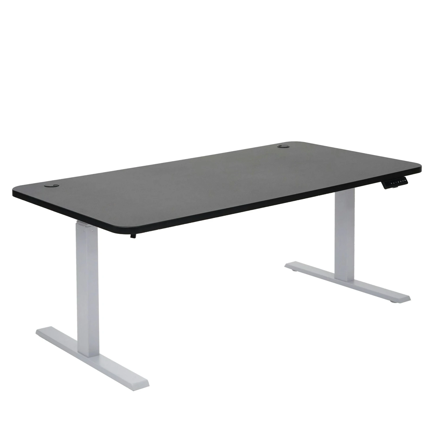 Schreibtisch HWC-D40, Computertisch, Elektrisch Höhenverstellbar 160x80cm 53kg ~ Weiß, Grau 5 Schreibtisch HWC-D40, Computertisch, Elektrisch Höhenverstellbar 160x80cm 53kg ~ Weiß, Grau – Bild 5