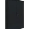 Querrollladenschrank "Gigant" Stahl Büro Aktenschrank Rolladenschrank (HxBxT) 195x120x46cm Schwarz 555169
