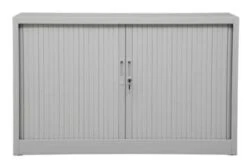 PROREGAL Rollladenschrank Weasel | 3 Ordernhöhen | HxBxT 135x120x46 Cm | Grau -Büromöbel Förderung 19ca5499 368f 4c13 9ed7 d25a2376dc0f 2