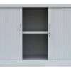 Querrollladenschrank Sideboard Stahl Aktenschrank Rolladenschrank Grau (HxBxT) 750x1200x460mm 555120