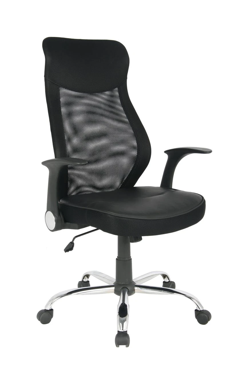 SIGMA Bürostuhl EC410, Aus PU, 59 X 70 X 108,5 Cm, Lederoptik Mit Sitzhöhenverstellung, Schwarz 2 SIGMA Bürostuhl EC410, Aus PU, 59 X 70 X 108,5 Cm, Lederoptik Mit Sitzhöhenverstellung, Schwarz – Bild 2