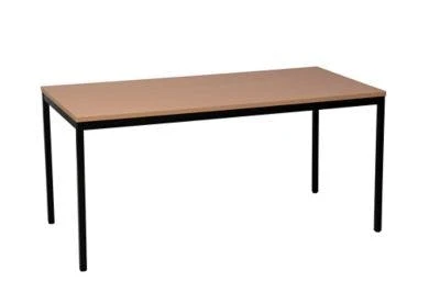 PROREGAL Bürotisch Wolf | Rechteckig | HxBxT 75x140x60 Cm | Schwarz-Buche 6 PROREGAL Bürotisch Wolf | Rechteckig | HxBxT 75x140x60 Cm | Schwarz-Buche – Bild 6