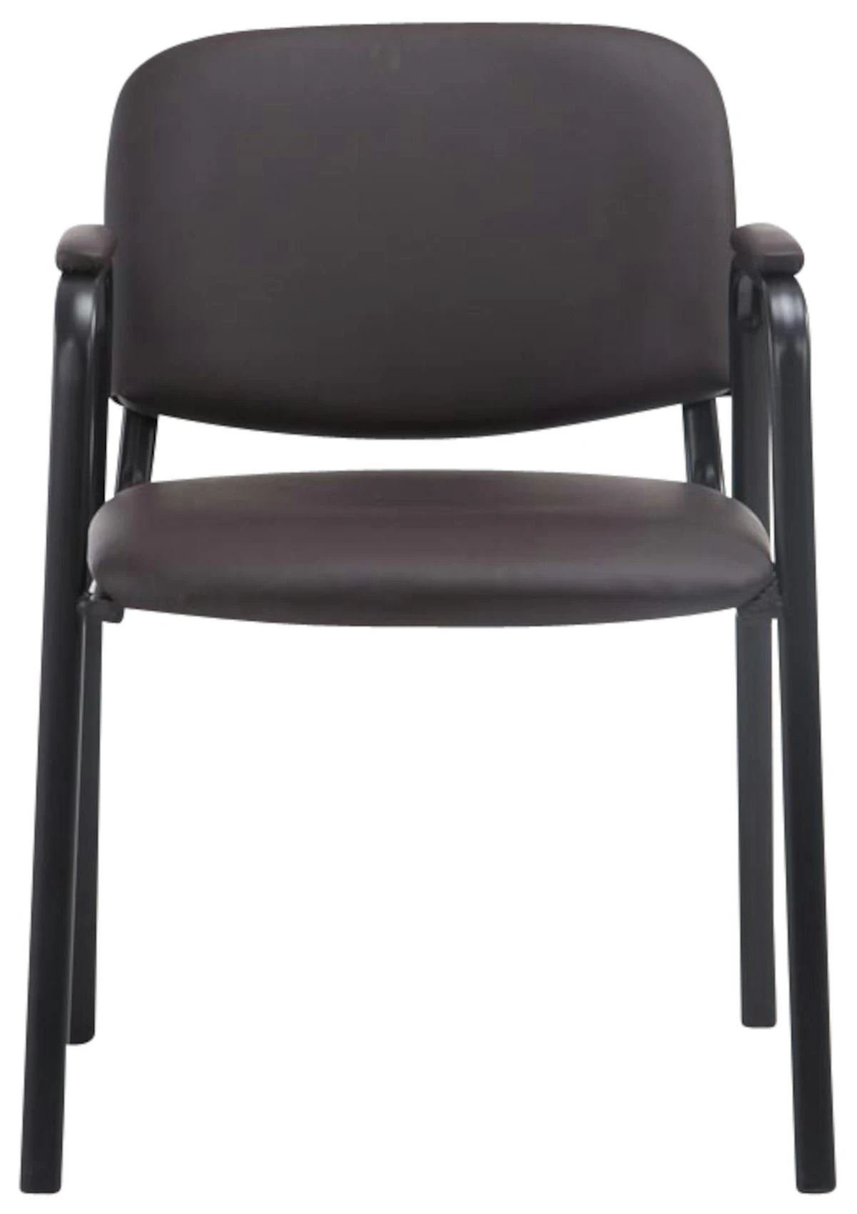 4er Set Besucherstühle Ken PRO Kunstleder Braun 7 4er Set Besucherstühle Ken PRO Kunstleder Braun – Bild 7