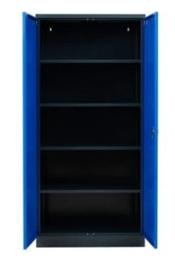 PROREGAL Stahlschrank Bee | HxBxT 195x92x42 Cm | Anthrazit-Blau -Büromöbel Förderung 20213b5f d20f 439f a0f8 eb9daf218ac9