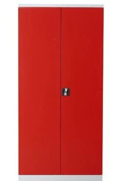 PROREGAL Stahlschrank Bee | HxBxT 195x92x60 Cm | Weiß-Schwarz -Büromöbel Förderung 219e409d 947b 4495 b325 2215b344cb70