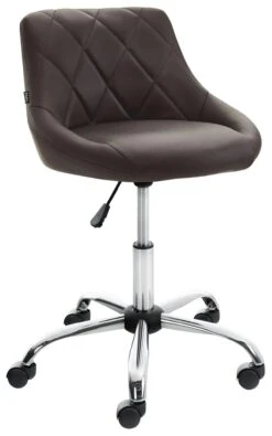 Arbeitshocker Lazio Kunstleder Braun