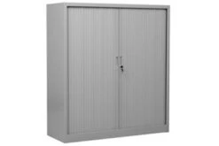 PROREGAL Rollladenschrank Weasel | 3 Ordernhöhen | HxBxT 135x120x46 Cm | Grau -Büromöbel Förderung 287ea6f4 6d7d 4e33 83a5 3e27aa21b850