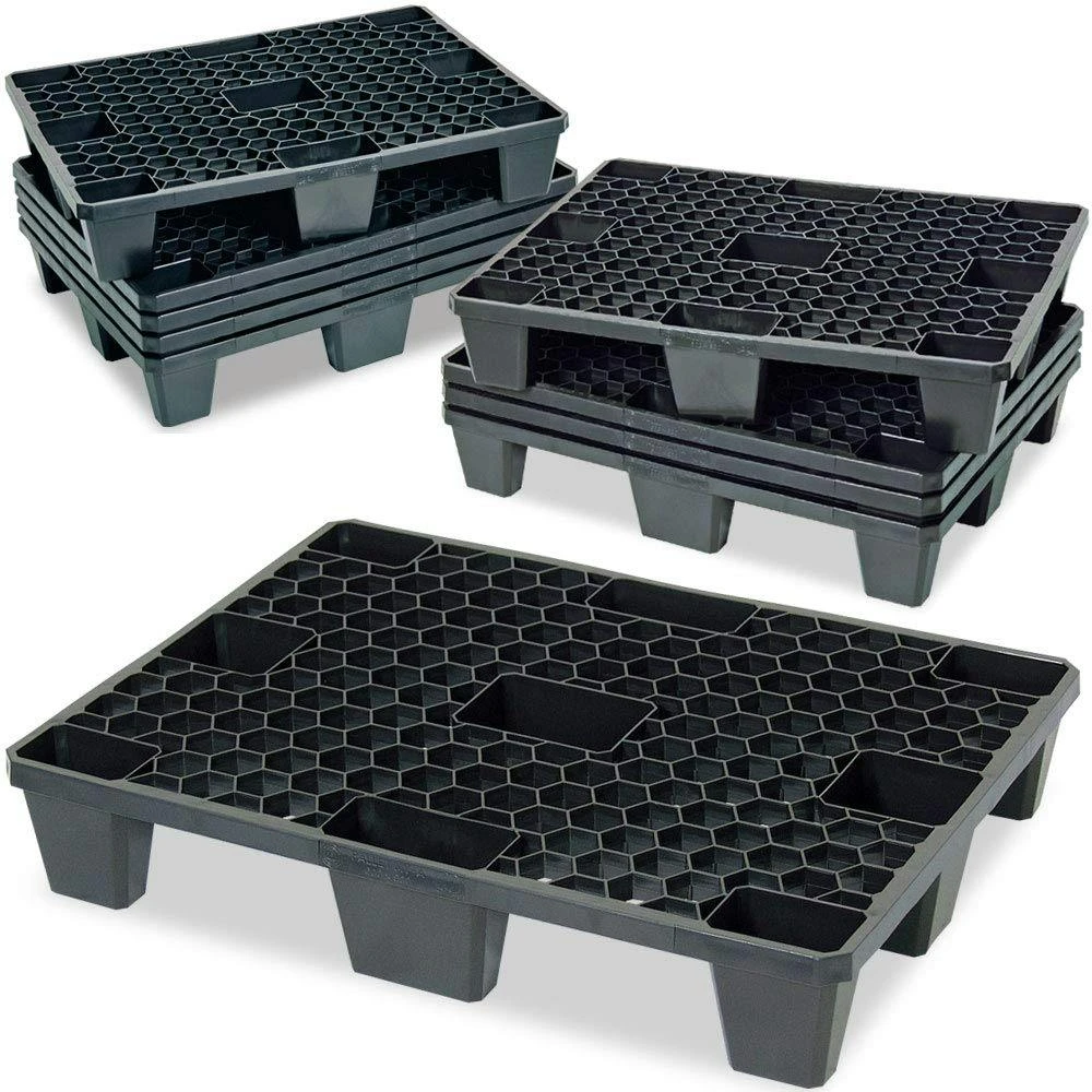 Kunststoffpalette, 3 Kufen, LxBxH 1200 X 800 X 160 Mm, Oberdeck Durchbrochen 7 Kunststoffpalette, 3 Kufen, LxBxH 1200 X 800 X 160 Mm, Oberdeck Durchbrochen – Bild 7