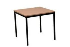 PROREGAL Bürotisch Wolf | Quadratisch | HxBxT 75x70x70 Cm | Schwarz-Buche -Büromöbel Förderung 29f21eab 09c2 4e11 b537 99cecdae537a