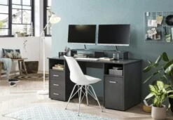 Möbelpartner Schreibtisch Fox | HxBxT 86x150x70 Cm | Anthrazit Von PROREGAL -Büromöbel Förderung 2b6a8a17 3df9 4d50 9386 8a35f86bdb6c