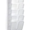 Durable Wandprospekthalter, HxBxT 745x247x100mm, F. 6xDIN A4hoch, Ablage(n) Transparent