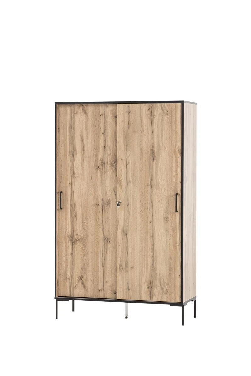 Möbelpartner Schiebetürenschrank Panda | HxBxT 165x100x41 Cm |Eiche Von PROREGAL 6 Möbelpartner Schiebetürenschrank Panda | HxBxT 165x100x41 Cm |Eiche Von PROREGAL – Bild 6