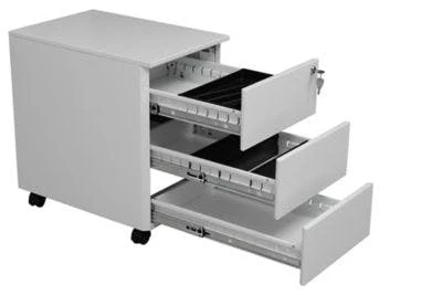 PROREGAL Rollcontainer Panther | 3 Schubladen| HxBxT 61x40x60 Cm | Weiß 7 PROREGAL Rollcontainer Panther | 3 Schubladen| HxBxT 61x40x60 Cm | Weiß – Bild 7