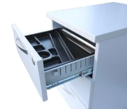 Holz-Rollcontainer ECO 3 Schubladen 595 X 405 X 500 Mm Lichtgrau -Büromöbel Förderung 38b84291 9458 4094 91ec 3a66e7b47c24