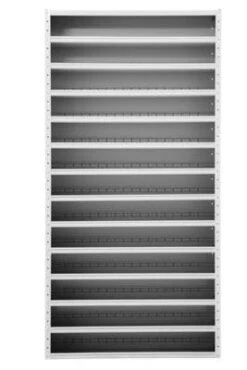 PROREGAL Universalfächerschrank Whale | 12 Fachböden | HxBxT 198x100x40 Cm | Grau -Büromöbel Förderung 3c9951e1 0a3e 4d83 b878 729fd56708b7