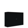 Großer Schiebetürenschrank Büro Aktenschrank Sideboard Aus Stahl Schwarz 1090 X 1600 X 450 Mm (HxBxT) 550159