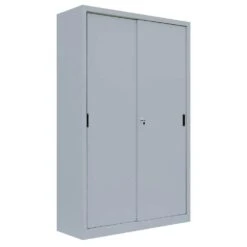 Schiebetürenschrank Aktenschrank Sideboard Aus Stahl Grau 109x120x45cm 550140 -Büromöbel Förderung 516ca290 6884 4cf9 a4a7 d8d9a7b37a84