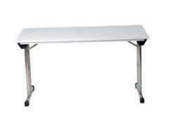 PROREGAL Klapptisch Lizard | C-Fuß-Gestell | HxBxT 75x160x80 Cm | Chrom-Buche -Büromöbel Förderung 5b57203a c7fa 4d14 8b2f 8a67174005ac 1