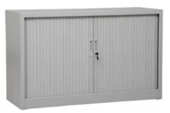 PROREGAL Rollladenschrank Weasel | 2 Ordernhöhen | HxBxT 75x120x46 Cm | Grau -Büromöbel Förderung 5e5e4ae5 fcad 47d6 82f9 2b66e665c152