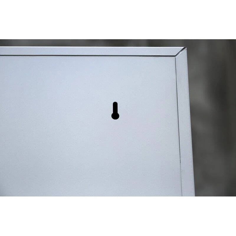 Aktenschrank Flügeltürenschrank 2 Fachböden Metallschrank Abschließbar 1000 X 800 X 380 Mm Lichtgrau X-530310 6 Aktenschrank Flügeltürenschrank 2 Fachböden Metallschrank Abschließbar 1000 X 800 X 380 Mm Lichtgrau X-530310 – Bild 6