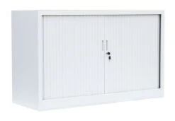 Querrollladenschrank Sideboard Stahl Büro Aktenschrank Rollladenschrank Weiß (HxBxT) 1350x1200x460mm 555147 -Büromöbel Förderung 64fbcb0a 9b55 4b7b 906c d9b63646e555