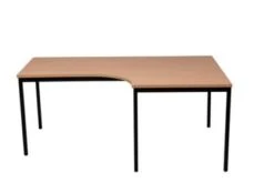 PROREGAL Bürotisch Wolf | Freiform | Winkel Rechts | HxBxT 75x180x80 Cm | Grau -Büromöbel Förderung 666a8194 74d3 4162 99b9 16f31734e5c6