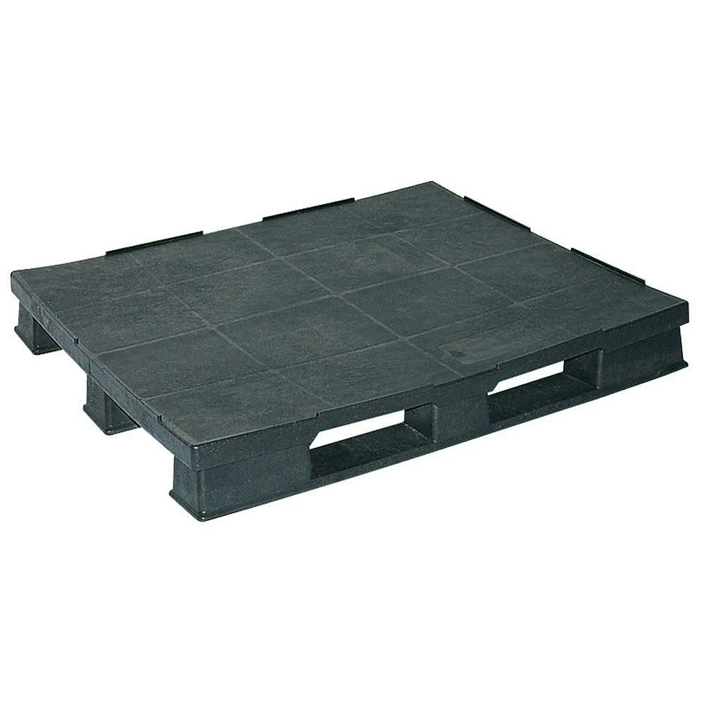 Kunststoffpalette, 3 Kufen, LxBxH 1200 X 800 X 160 Mm, Oberdeck Durchbrochen 3 Kunststoffpalette, 3 Kufen, LxBxH 1200 X 800 X 160 Mm, Oberdeck Durchbrochen – Bild 3