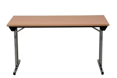 PROREGAL Klapptisch Lizard | T-Fuß-Gestell-Eckig | HxBxT 75x140x70 Cm | Chrom-Grau 2 PROREGAL Klapptisch Lizard | T-Fuß-Gestell-Eckig | HxBxT 75x140x70 Cm | Chrom-Grau – Bild 2