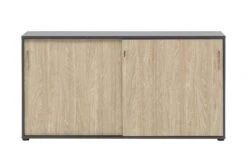 Möbelpartner Schiebetürenschrank Hippo | Small | HxBxT 84x160x40 Cm |Lichtgrau Von PROREGAL -Büromöbel Förderung 6bc1336a e27a 4d18 a5bf c5d44401827c 3
