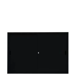 Großer Schiebetürenschrank Büro Aktenschrank Sideboard Aus Stahl Schwarz 1090 X 1600 X 450 Mm (HxBxT) 550159 -Büromöbel Förderung 70cb97b5 02dd 4f82 aefd b0bedc6901ae