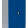 Stahl-Aktenschrank Metallschrank Abschließbar Werzeugschrank 120 X 92,5 X 42,2cm Grau/Blau 530321