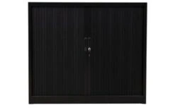 PROREGAL Rollladenschrank Weasel | 3 Ordernhöhen | HxBxT 135x120x46 Cm | Schwarz -Büromöbel Förderung 7279b6be c5fe 44e0 aec5 7900b21195ad