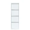 Hängeregistraturschrank Für DIN A4 Hängemappen 132x40x62cm Mit 4 Schüben Weiß