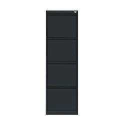Büro Hängeregistraturschrank Für DIN A4 Hängemappen 132x40x62cm (HxBxT) Mit 4 Schüben Einbahnig Schwarz 560419 -Büromöbel Förderung 766af354 0ba3 4da8 9ed3 6c27a518b013