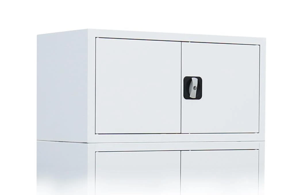 Aufsatzschrank Mit Schiebetüren Und Dreh-Druckzylinderschloss 450 X 1600 X 450 Mm Schwarz 550379 3 Aufsatzschrank Mit Schiebetüren Und Dreh-Druckzylinderschloss 450 X 1600 X 450 Mm Schwarz 550379 – Bild 3