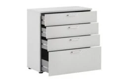 Möbelpartner Schubladenschrank Hippo | HxBxT 84x80x40 Cm |Lichtgrau Von PROREGAL -Büromöbel Förderung 8016c756 0cf6 44c3 8cd6 5ffbeab86a40