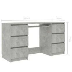 VidaXL Schreibtisch Betongrau 140×50×77 Cm Spanplatte 12 VidaXL Schreibtisch Betongrau 140×50×77 Cm Spanplatte -Büromöbel Förderung 854f0f6d 294d 4929 a7ab 26277b7427c5