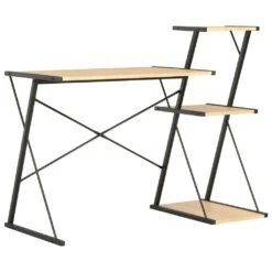 VidaXL Schreibtisch Mit Regal Weiß 116×50×93 Cm -Büromöbel Förderung 86646c30 ad56 4231 a67e 57a0753a689f 1