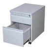 Rollcontainer Bürocontainer Mit 2 Schubladen 610 X 460 X 590 Mm Lichtgrau 505303