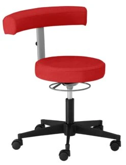Mayer Sitzmöbel, Pendelhocker Mit Ergonomisch Geformtem Komfortsitz 1101, Rot, 1101_N_30311 -Büromöbel Förderung 8d9304a2 15c1 4fec a665 d18cdfbd7787