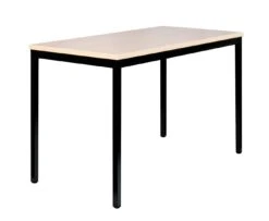 Schreibtisch Profi Besprechungstisch Computertisch 120 X 60 Cm RAL 9005 Schwarz/Ahorn Dekor 331022