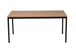 PROREGAL Bürotisch Wolf | Trapez | HxBxT 75x120x60 Cm | Schwarz-Buche -Büromöbel Förderung 91e5c293 7659 4585 9a70 6b3a03de26e6